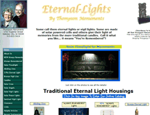 Tablet Screenshot of eternal-lights.com